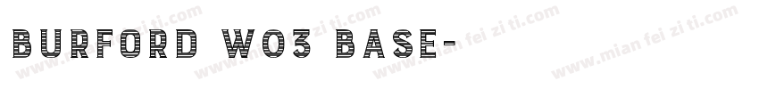 Burford W03 Base字体转换